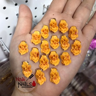 Hoa bột dáng dẹt ôm đá( 1b) - Phụ kiện Nail