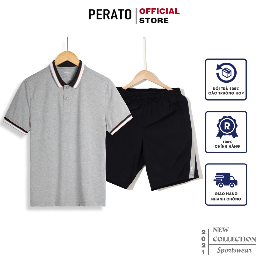 Đồ Bộ Nam PERATO Premium, Chất Liệu Thoáng Mát, Phom Dáng Trẻ Trung.