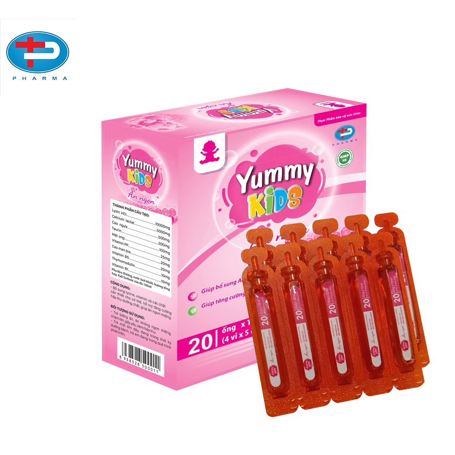 Siro Ăn Ngon Yummy Kids TÂM PHÚC PHARMA Giúp Trẻ Dễ Hấp Thu Dưỡng Chất Ăn Ngon Ngủ Ngon Tăng Sức Đề Kháng