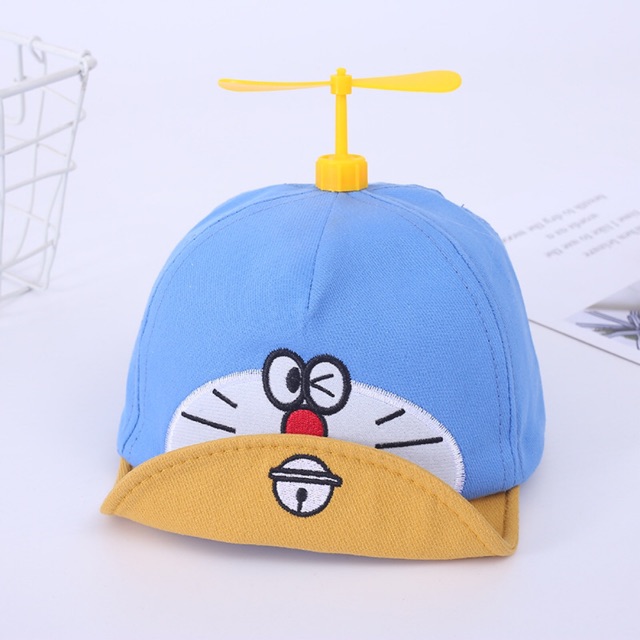 Mũ Nón Chong Chóng Tre Lưỡi Trai Cho Bé Doremon Doraemon