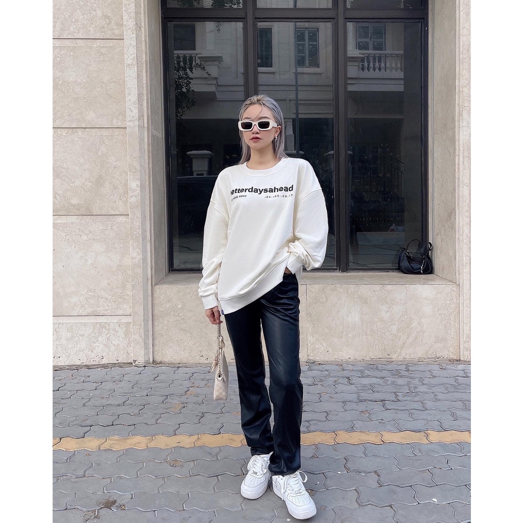 Áo Sweater Form Rộng Mùa Đông Sweater Betterdaysahead Gonz - Màu Trắng