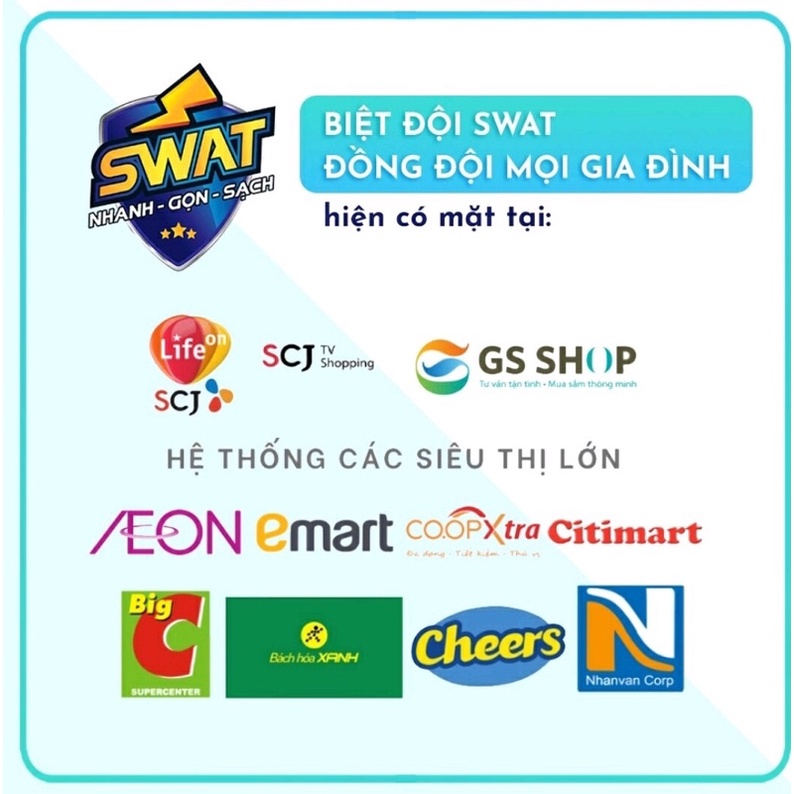 Nước giặt xả 5 trong 1 Swat Luxury hương hoa thơm thiên nhiên công nghệ Thái Lan 2,2kg