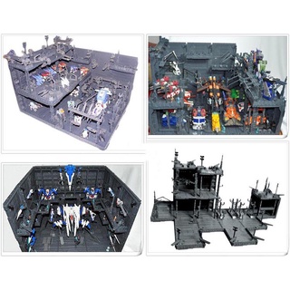 Mô hình lắp ghép sa bàn gundam - mô hình xưởng robot - domain base cho sd rg mg pg gundam