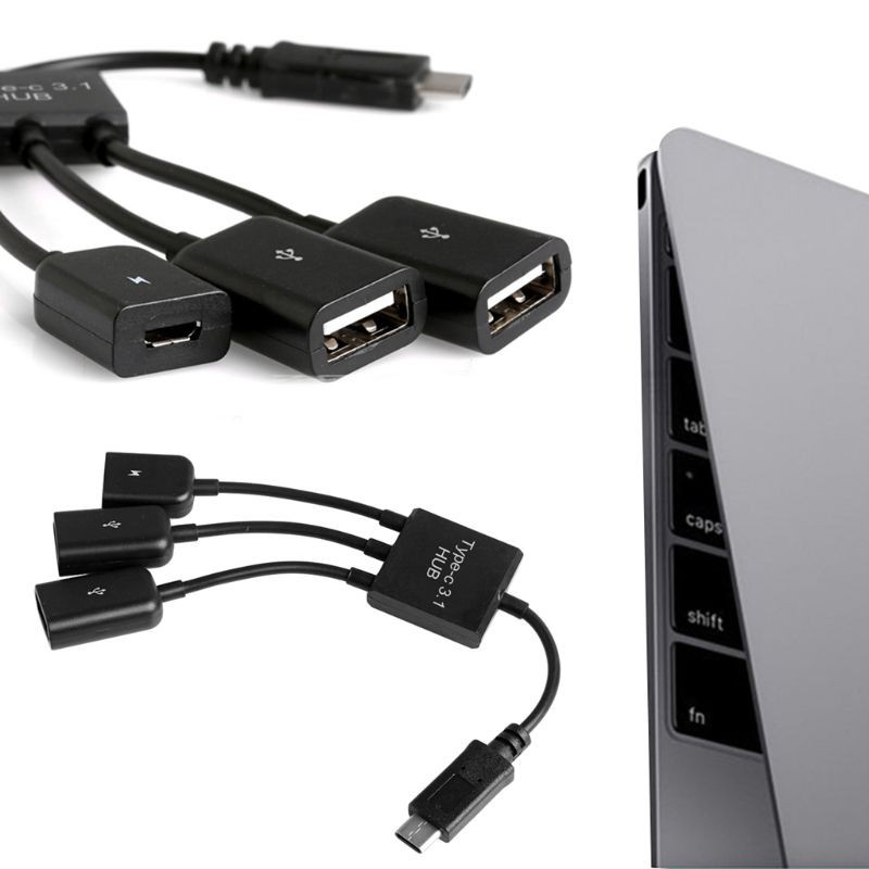 Dây Cáp Chuyển Đổi 3 Trong 1 Usb 3.1 Type-C Sang Micro Usb 2.0 | BigBuy360 - bigbuy360.vn