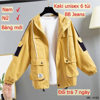 ÁO KHOÁC NỮ KAKI 6 TÚI, LÓT DÙ 2 LỚP BÊN TRONG RẤT SANG