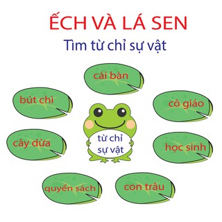 Ếch & Lá sen handmade (Đồ Dùng Dạy Học MIKI)