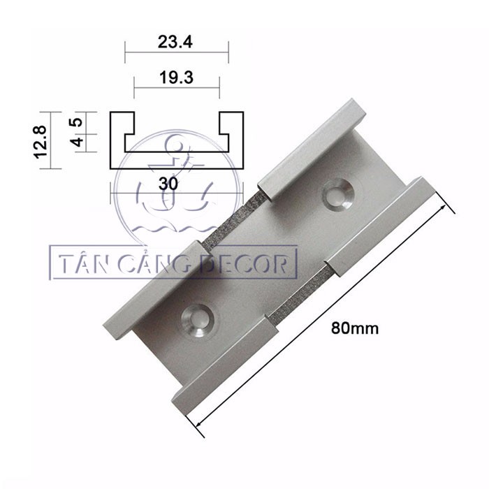 Miếng nhôm nối Thanh Ray Trượt Bàn - A010030