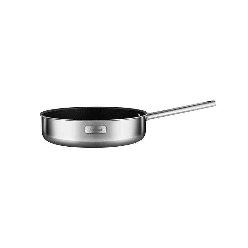 CHẢO INOX 304 ELMICH 2 LỚP CAO CẤP ĐÁY LIỀN 24CM TRI-MAX XS