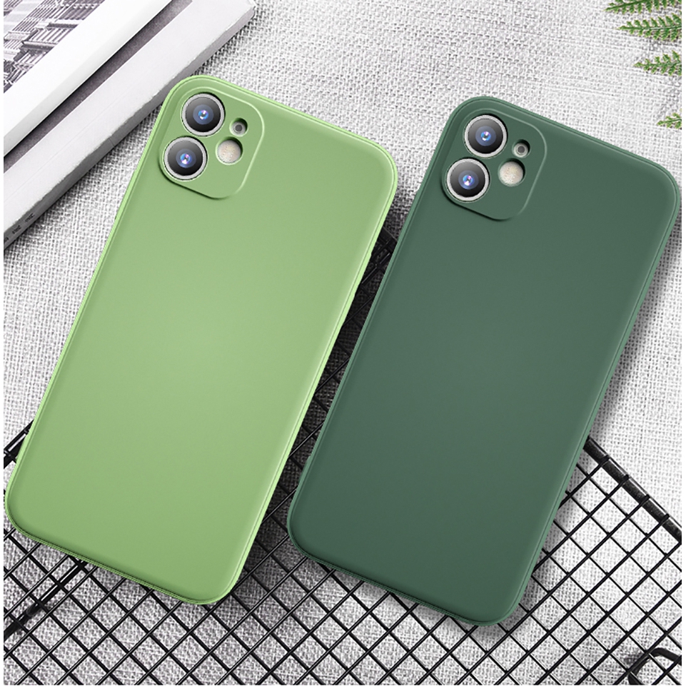 Ốp điện thoại silicon mềm màu trơn bảo vệ toàn diện camera cho iPhone 11 Pro Max X XS XR 6 7 8 6S Plus 7P 8P Plus | BigBuy360 - bigbuy360.vn
