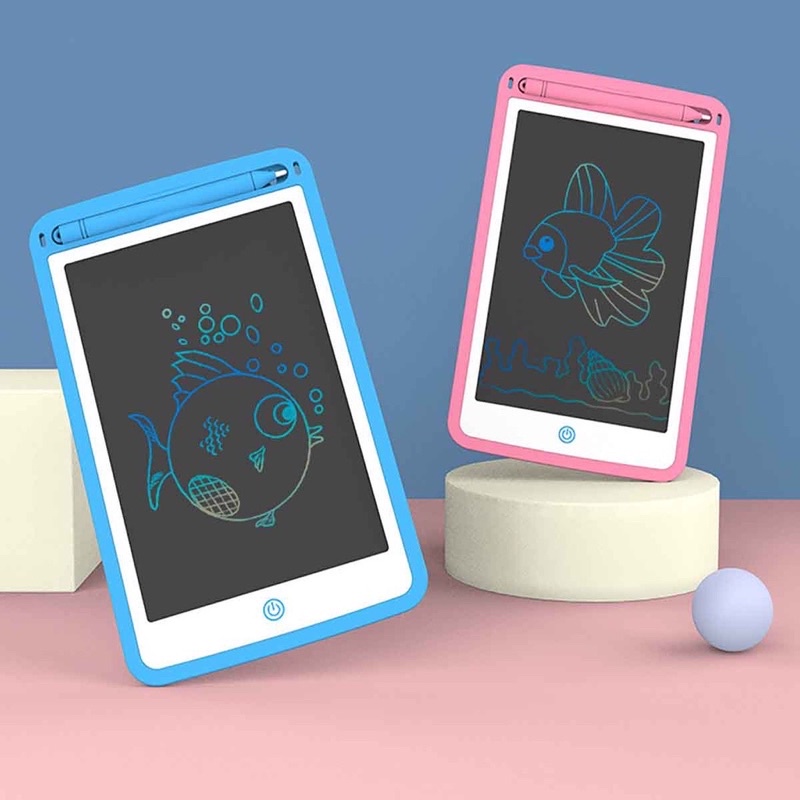 bảng vẽ điện tử đa sắc màu cho bé màn hình 8.5 inch tự xóa chỉ bằng một chạm