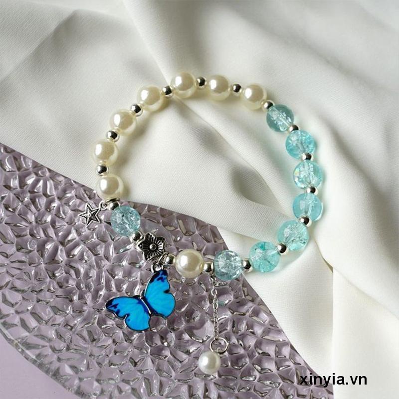 Vòng Tay Pha Lê Hình Hoa Pop Cá Tính Cho Nữ