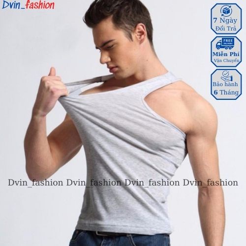 Áo thun ba lỗ nam tanktop chuẩn gym mặc nhà dạo phố - Áo thun trơn nhiều màu - Thun cotton thoáng mát  Dvin_fashion