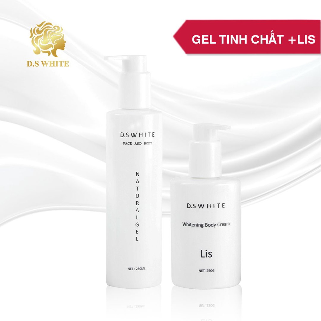 Kem Dưỡng Trắng Da Body Lis + Tinh Chất Tắm Trắng Khô Dưỡng Trắng, Makeup, Kích Trắng Toàn Thân Hàng Chuẩn Spa