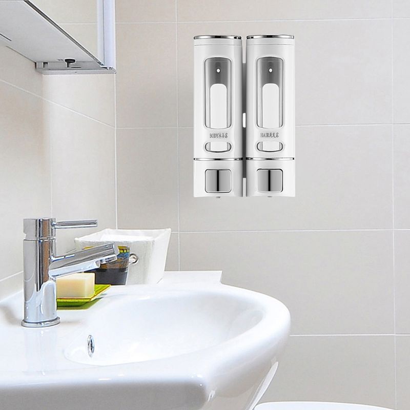 Hộp Đựng Xà Phòng Gắn Tường Trong Suốt Dung Tích 400ml / 800ml