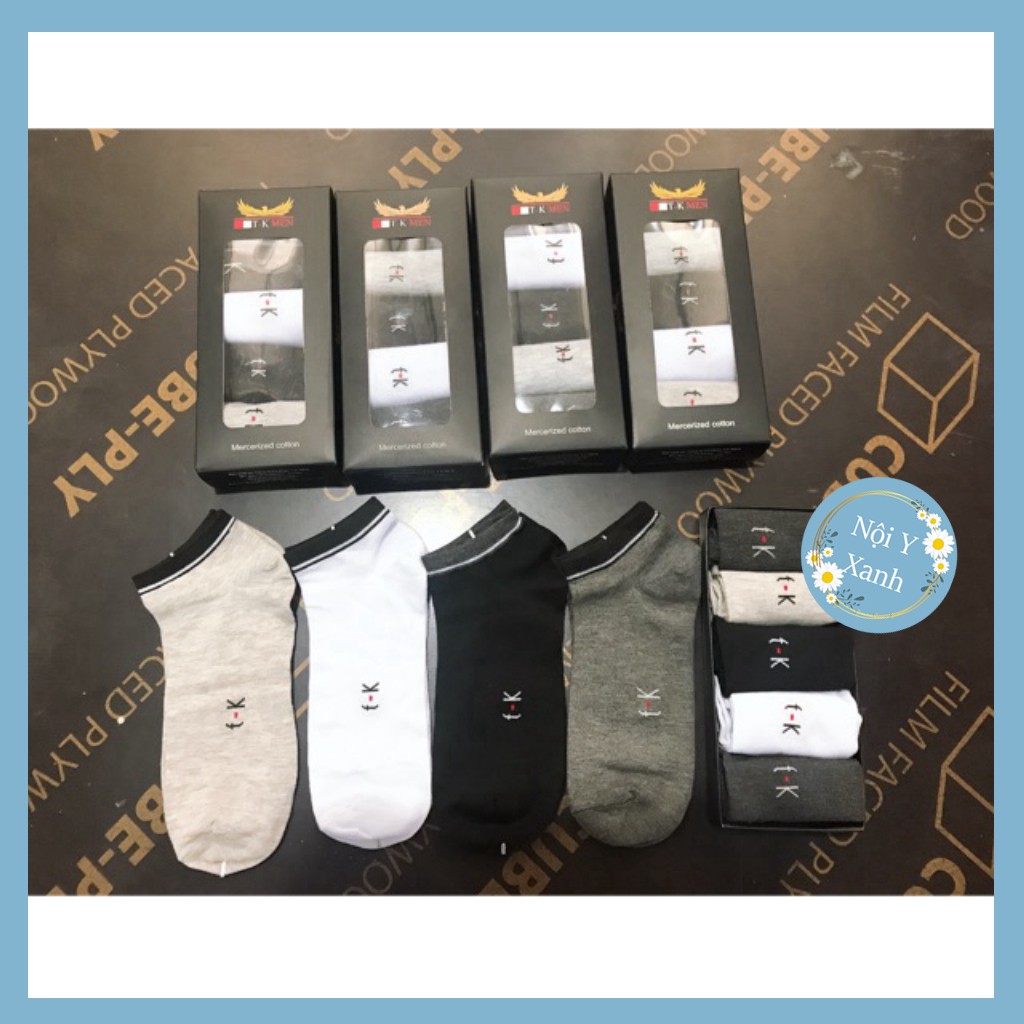 Hộp 5 Đôi Tất Nam Kháng Khuẩn Hot trend giá tốt