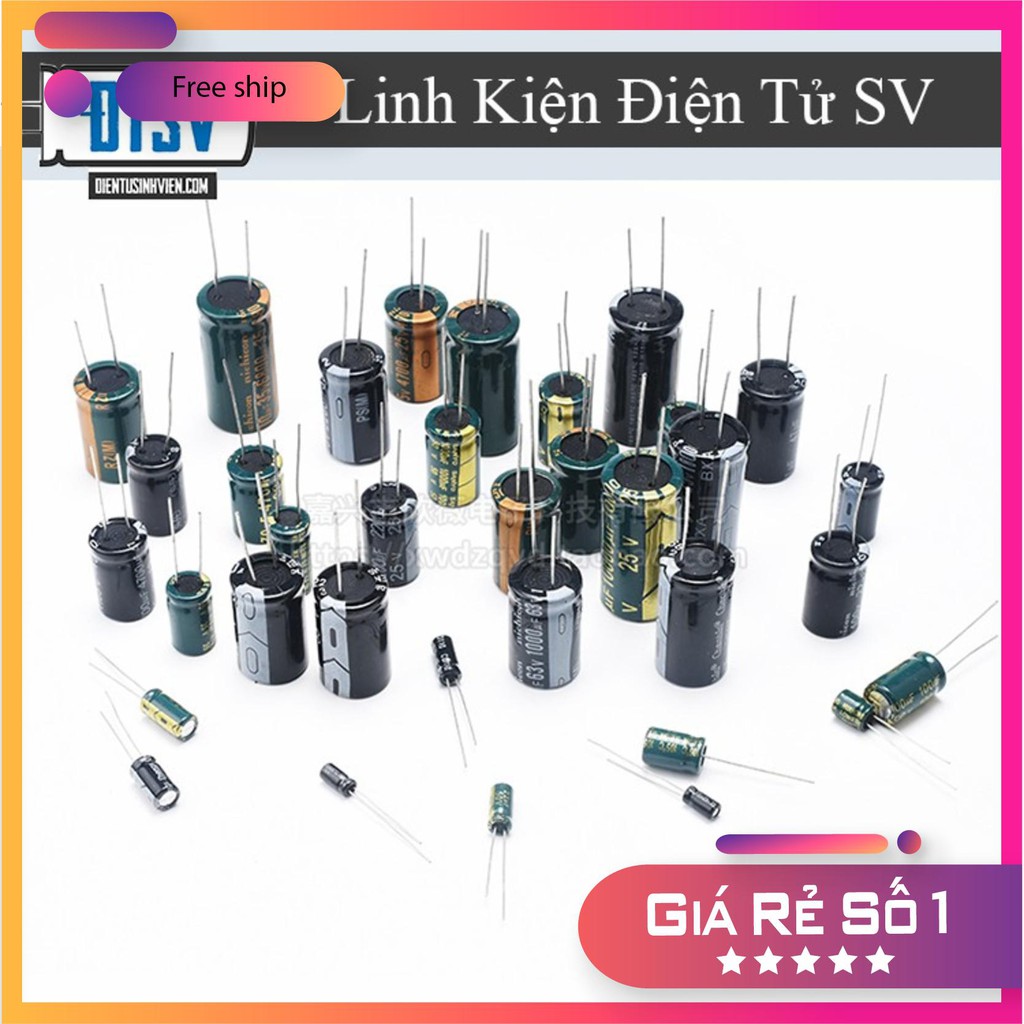 Tụ Hóa 35V- (Từ 100uF- 4700uF)
