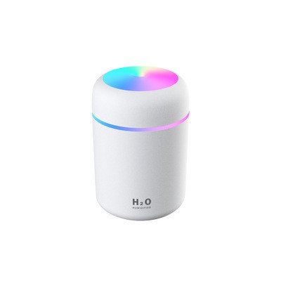 Máy Phun Sương Mini H2O Đèn LED Xoay Vòng 7 Màu Ấn Tượng Tạo Độ Ẩm Khuếch Tán Tinh Dầu 320ml - UNICORN STORE