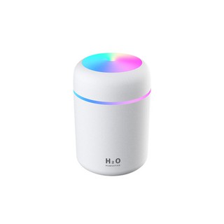 Máy Phun Sương Mini H2O Đèn LED Xoay Vòng 7 Màu Ấn Tượng Tạo Độ Ẩm Khuếch Tán Tinh Dầu 320ml - UNICORN STORE