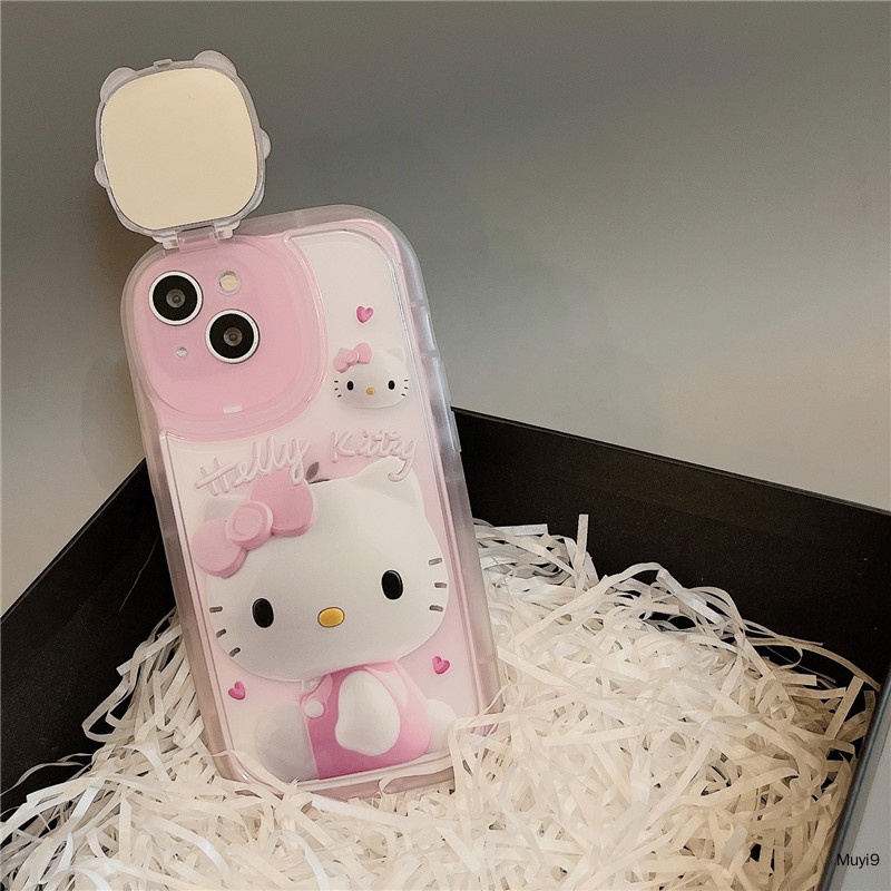 Ốp Điện Thoại Gương Hoạt Hình Hello Kitty Cho IPhone13promax I11 IPhone12ProMAX I12 Iphone11Promax IphoneXS MAX XR IPhone13