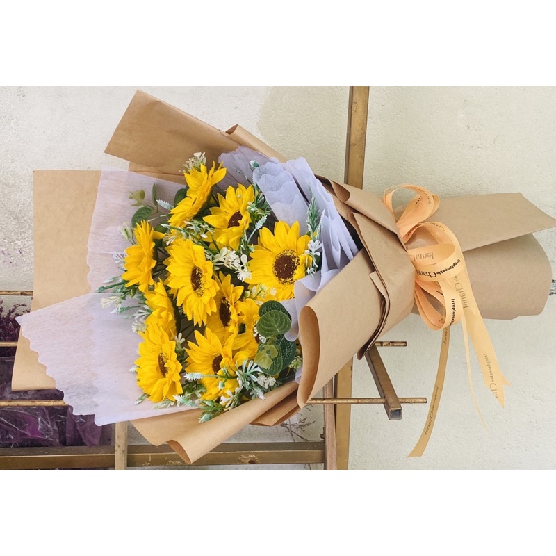 Bó hoa sáp hướng dương 11 bông tặng lễ tốt nghiệp