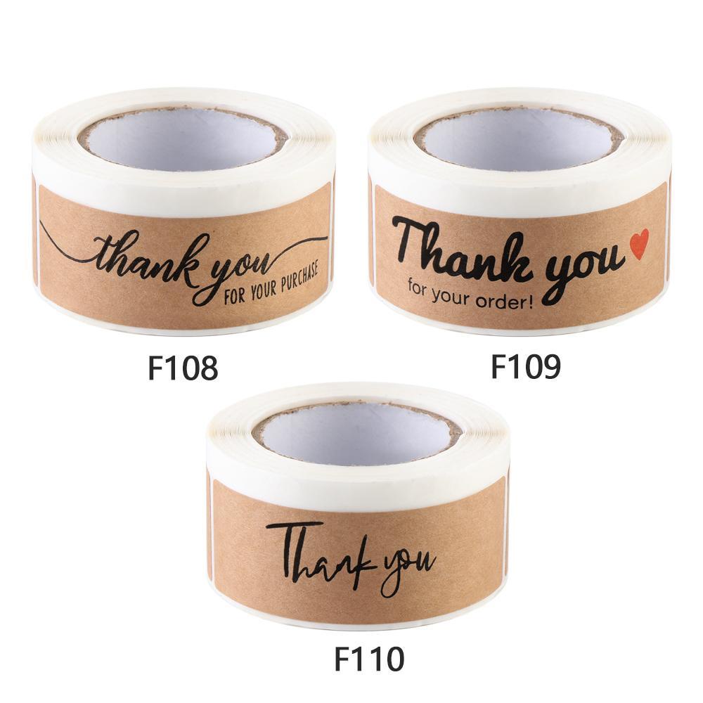MUVAKO Cuộn 120 Nhãn Dán &quot;Thank You For Your Order&quot;