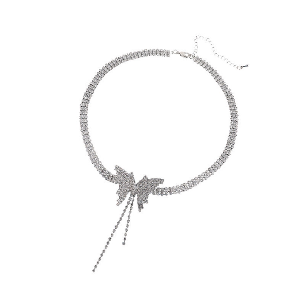 Choker đính đá, Chocker nữ, Dây chuyền đính đá dự tiệc sang trọng cánh dây xuống Trang sức Ciao Amor - DC0356