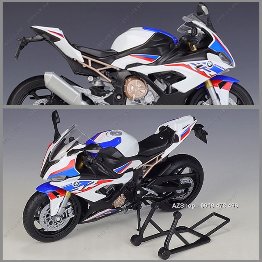 Xe Mô Hình Siêu Moto BMW S1000RR Cá Voi Sát Thủ - Tỉ Lệ 1:12 - Welly