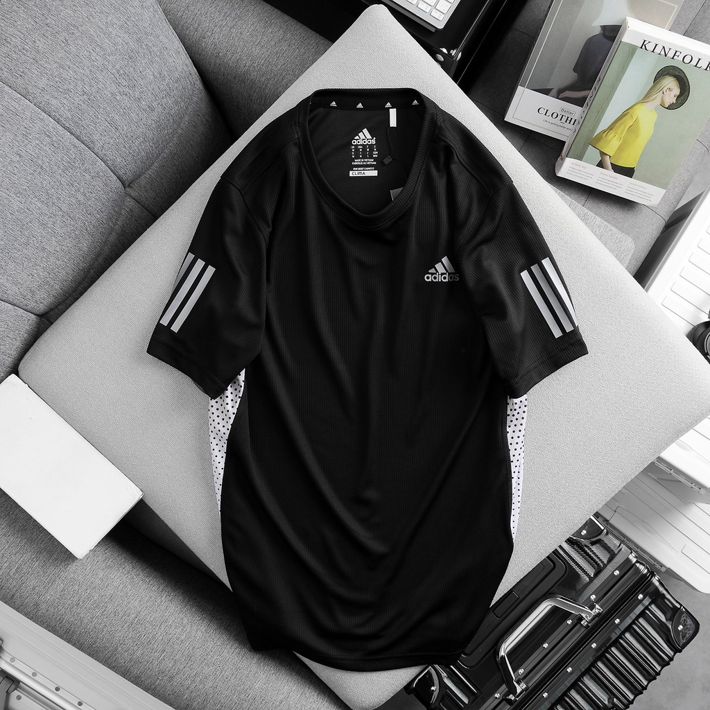 Áo Adidas tay ngắn phối sườn chuyển nhiệt
