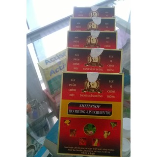 Combo 10 hộp nhuộm tóc SHITINSOF Hán Phương -Linh chi đen tóc