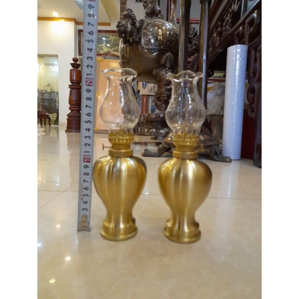 Đèn  dầu đồng Catut