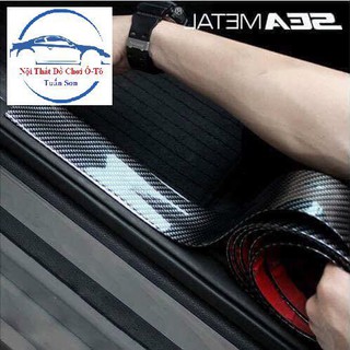 Cuộn nẹp cao su Carbon bảo vệ trang trí ô tô ( giá 1m )