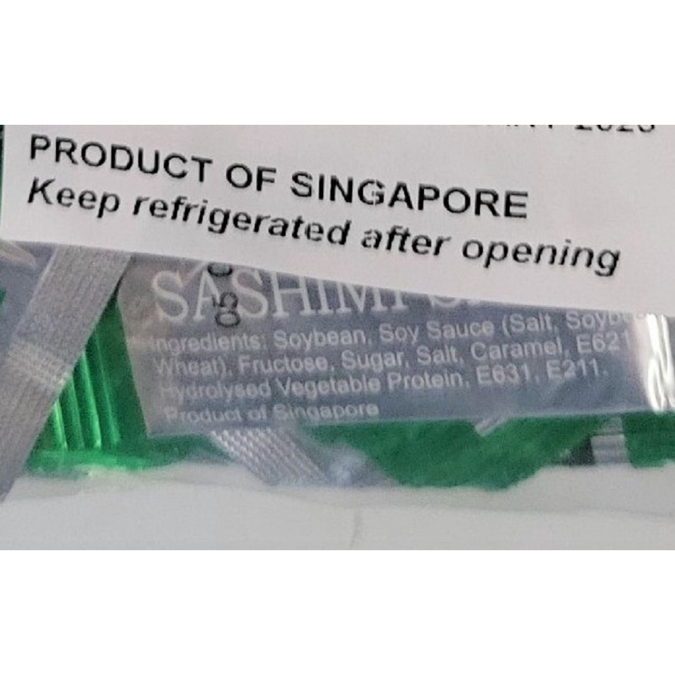 [Túi 100 gói x 3ml] NƯỚC TƯƠNG SUSHI &amp; SASHIMI GÓI NHỎ [Singapore] BIGWEST FOOD Sushi &amp; Sashimi Sauce (sib-hk)