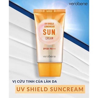 Kem chống nắng Verobene UV Shield Longwear Sun Cream 40ml Mỹ phẩm Mỹ Ái