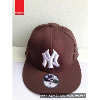 MŨ SNAPBACK NY TRƠN ĐEN, NÂU , TÍM , VÀNG