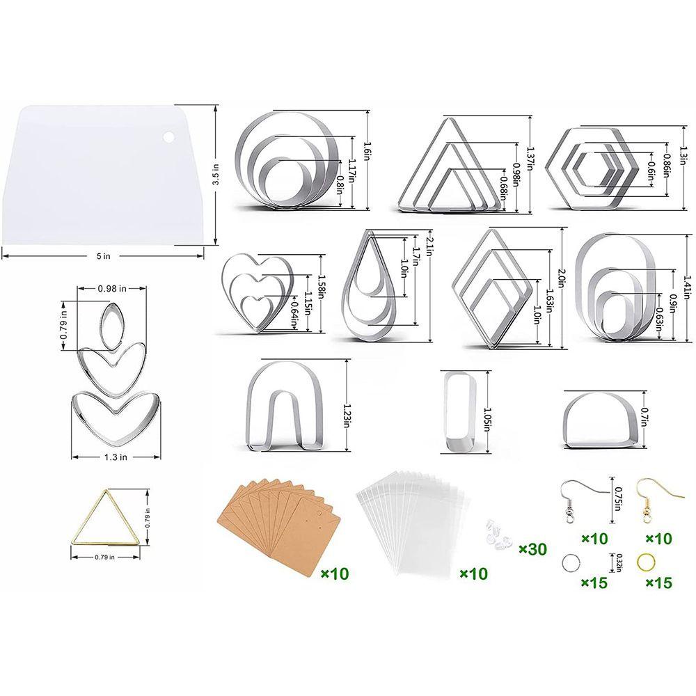 Set 132 Khuôn Cắt Đất Sét Polymer Bằng Nhựa Tiện Dụng