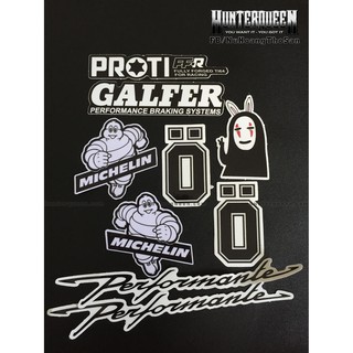 Bộ logo trắng đen - Ohlins đen