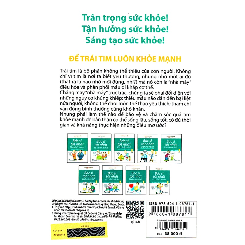 Sách - Bác Sĩ Tốt Nhất Là Chính Mình - Tập 8: Để Trái Tim Luôn Khỏe Mạnh