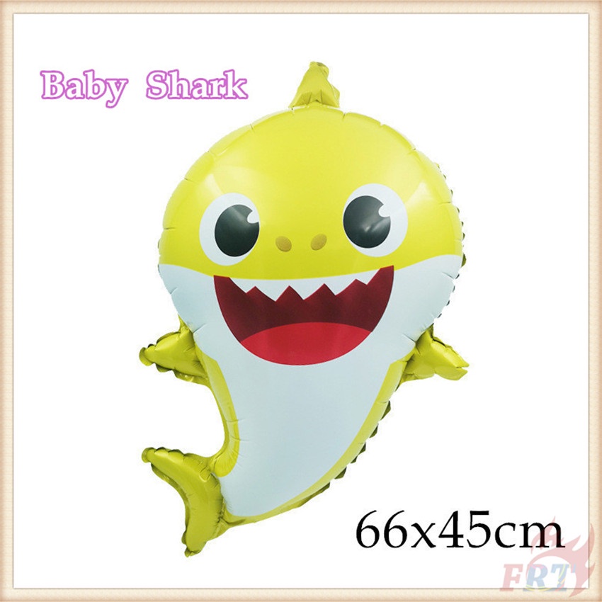 Set 25 bong bóng hình cá mập trang trí tiệc sinh nhật