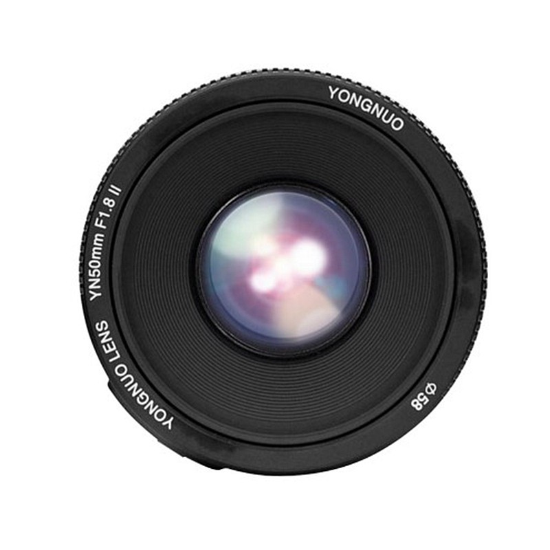 Ống Kính Yongnuo 50 F1.8 II For Canon Chính Hãng (Tặng lens hood + bộ vệ sinh)