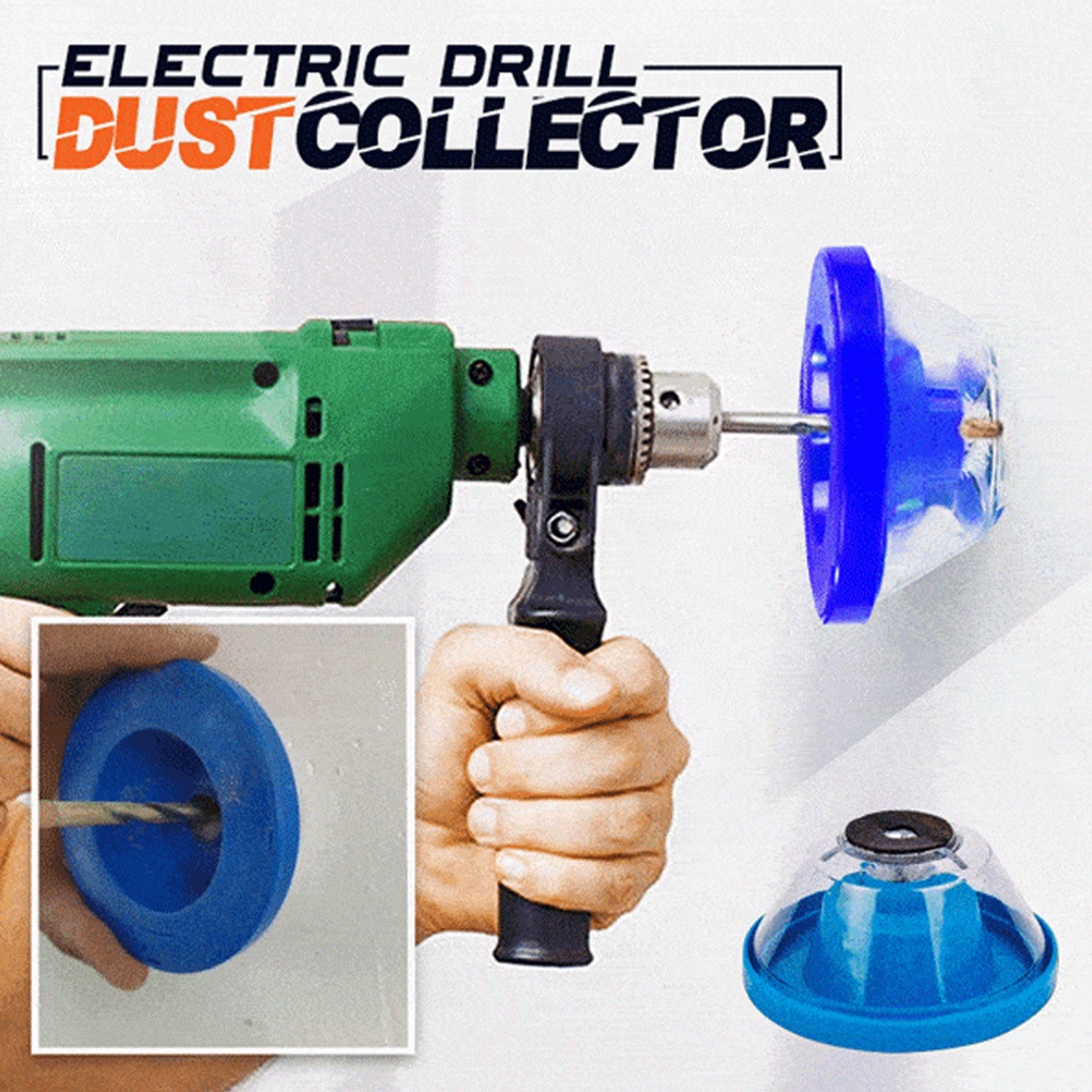 [Coco] Drill Dust Cover Plastic Drill Ash Collector Non-slip Hammer Dust Bowl for Home Construction Site