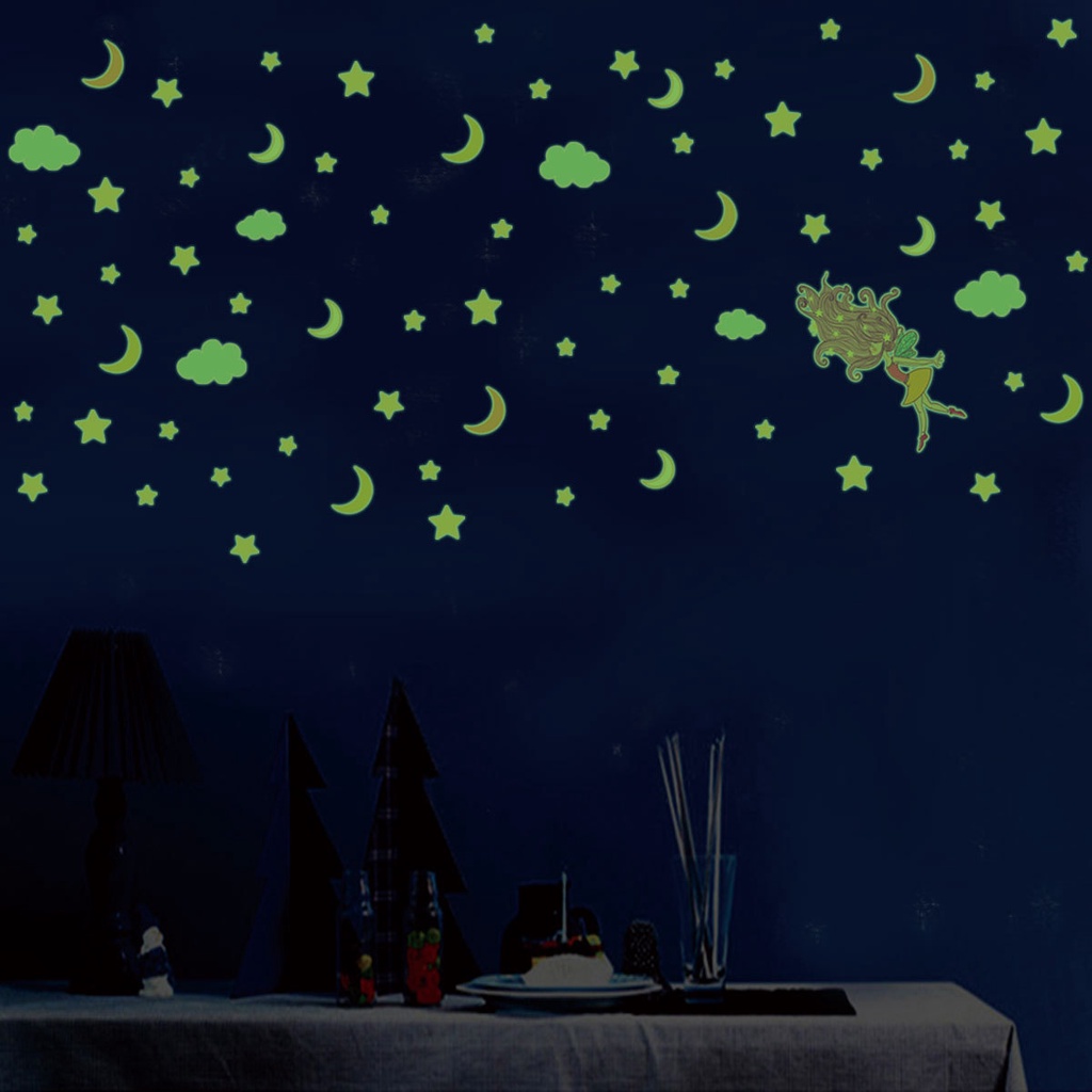 Tranh decal dán tường nhiều họa tiết trang trí phòng ngủ, tranh cho bé