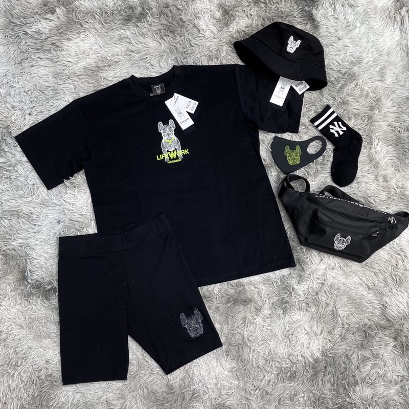 ⚡️ Áo Phông Unisex Life Work Black HÀNG XUẤT DƯ FULL TEM TAG