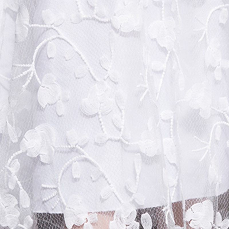 Đầm Trắng Đi Biển Phối Ren Hoa Thiết Kế Thanh Lịch | BigBuy360 - bigbuy360.vn