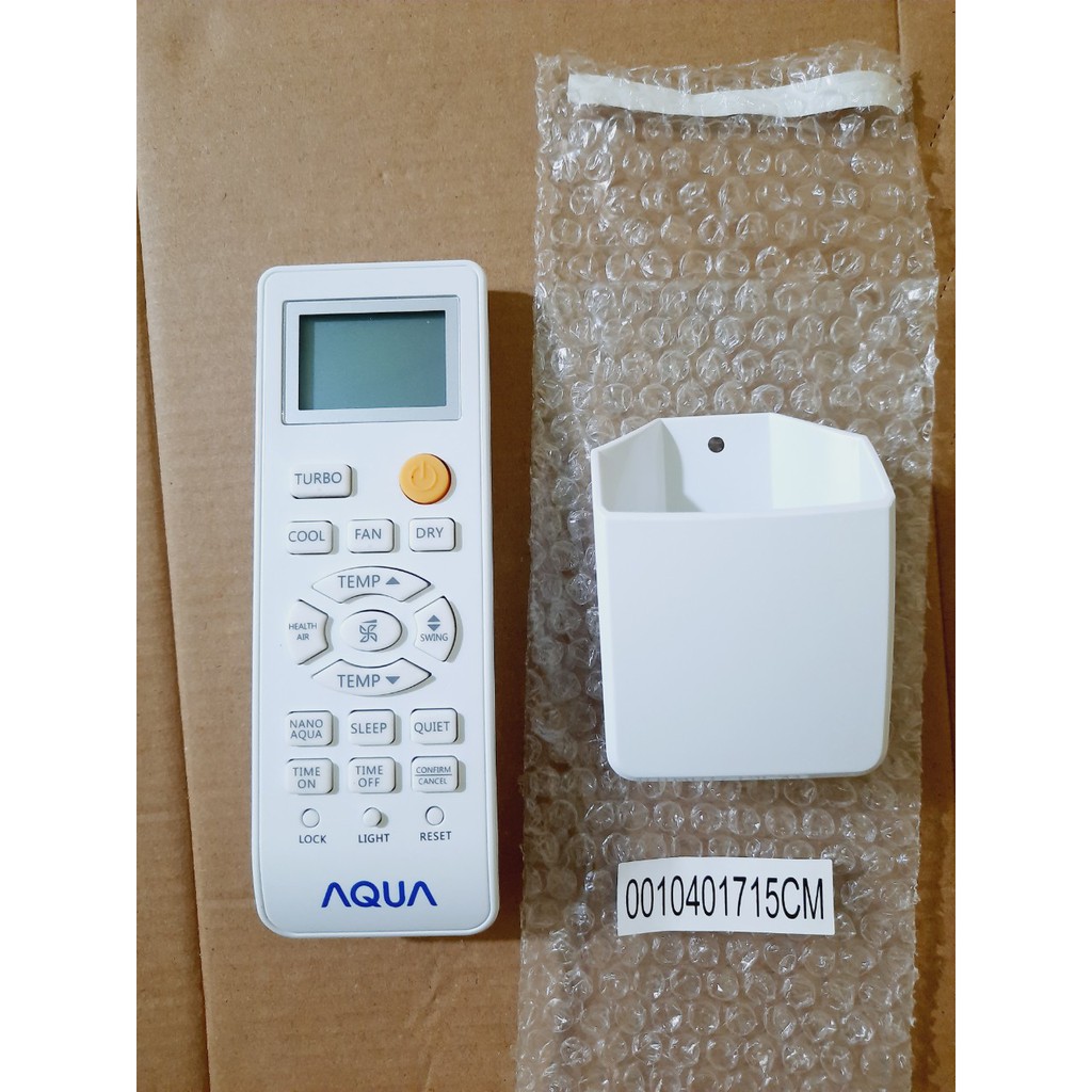 Remote Điều khiển điều hòa máy lạnh Aqua 1&amp;2 chiều Inverter- Hàng chính hãng AQUA mới 100% Tặng kèm Pin + Đế treo tường