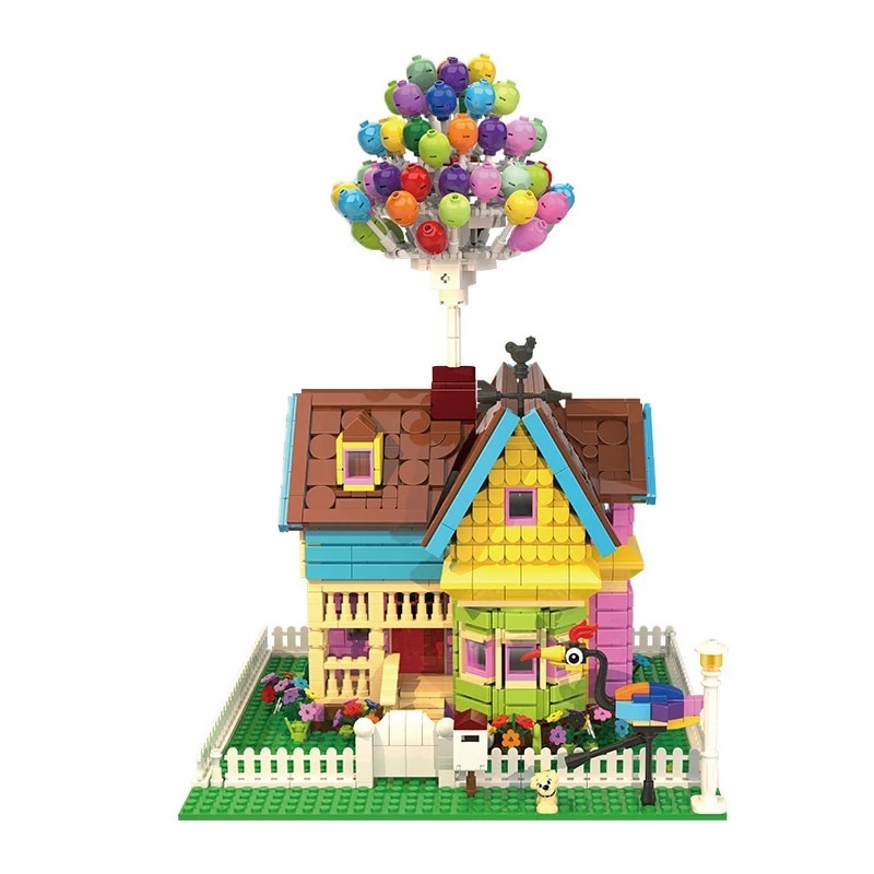 Đồ chơi Lắp ráp Mô hình DK3006 Creative Cartoon Movie Scenes Balloon Flying House Nhà bóng lớn