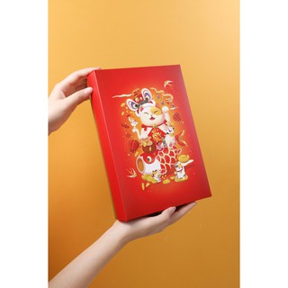 Hộp quà Tết - Hộp đựng bánh kẹo, Hộp hình mèo thần tài