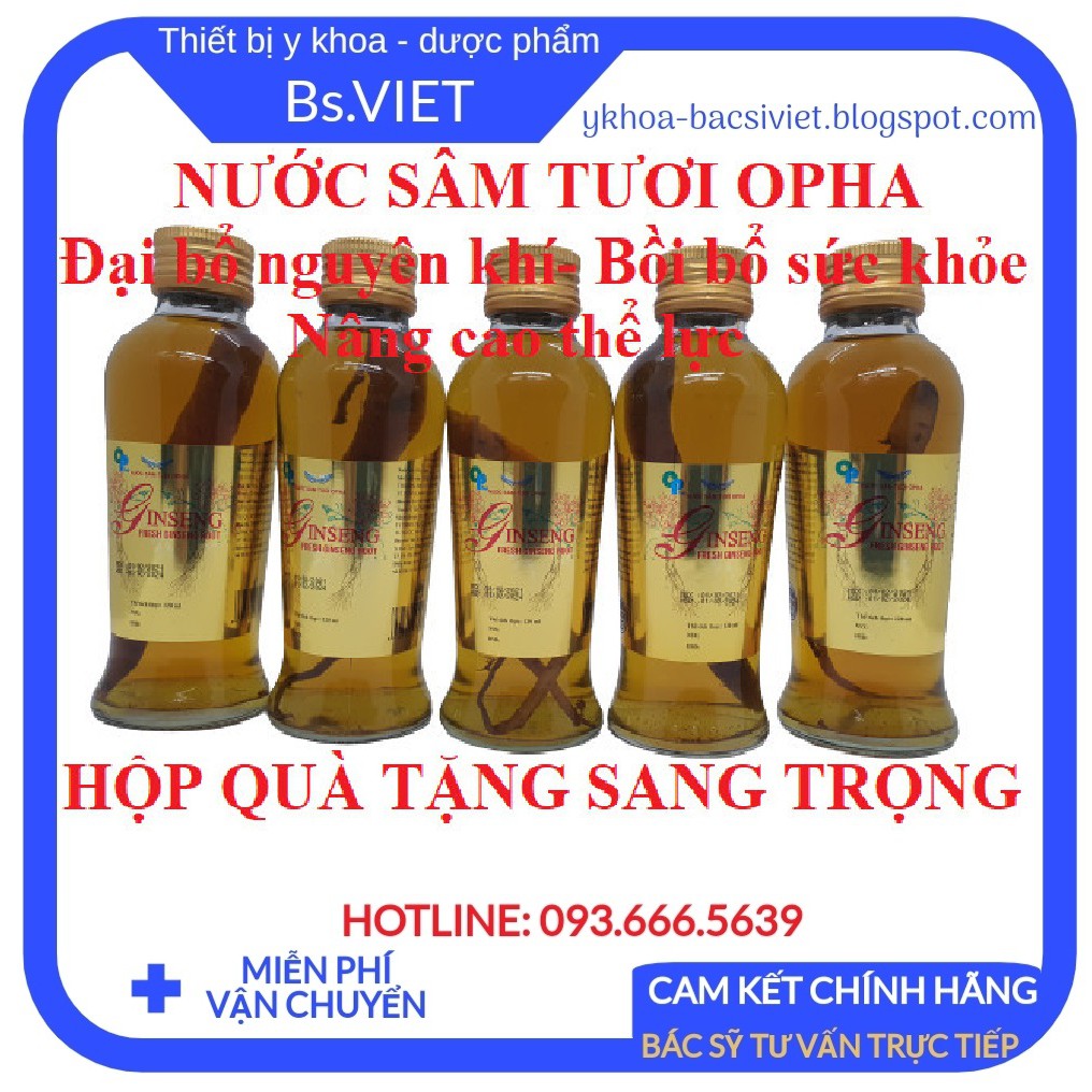 NƯỚC CỦ NHÂN SÂM TƯƠI OPHA- Bồi bổ sức khoẻ, tăng cường sinh lý, làm đẹp da, giữ vóc dáng, nâng cao thể lực, cường dương