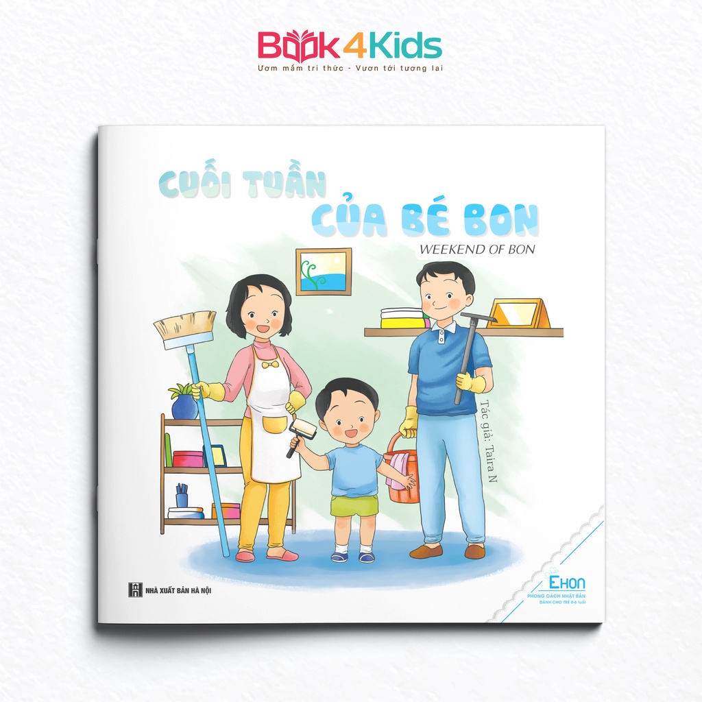 Sách - Ehon Phát Triển Kỹ Năng Sống - Chuyện Của Bon - Song Ngữ Việt Anh