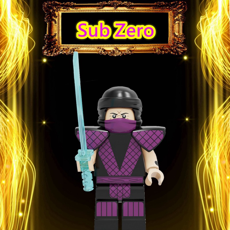 Bộ Đồ Chơi Xếp Hình Mortal Kombat Sub Zero Shao Kahn Dành Cho Trẻ Em