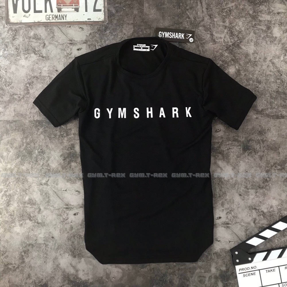 Áo tập gym nam ngắn tay chất da rắn cao cấp SP180, Áo thun thể thao nam form body